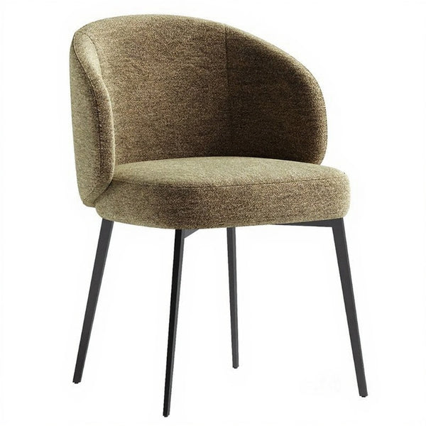 Modern Sereno dining chair with curved backrest and upholstered seat in a contemporary design