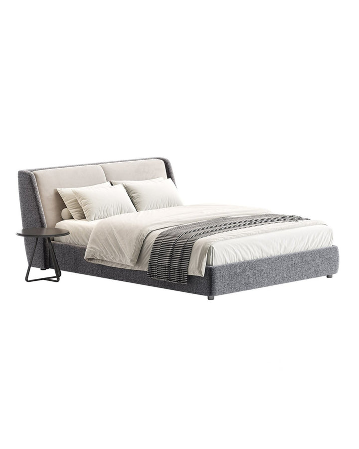 Luxury upholstered Allegra Bed with modern Italian design and refined silhouette – INSIDE HOME
