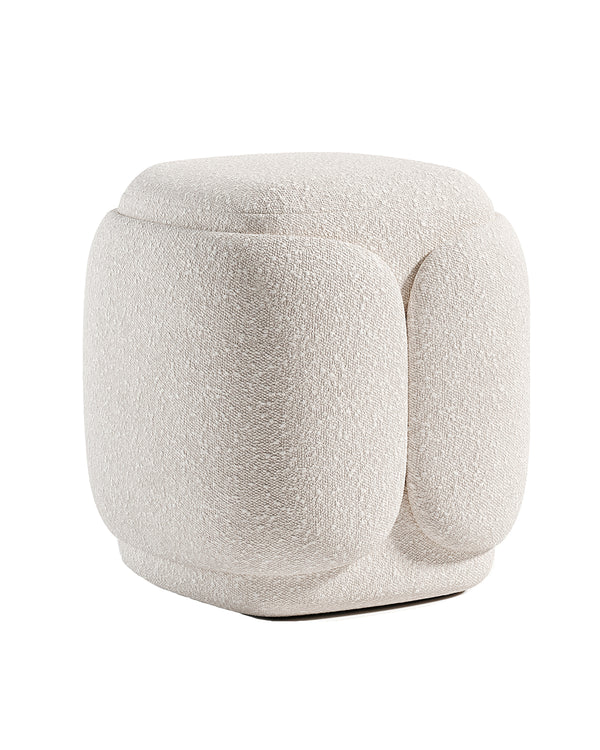 Sculpted cubic buff with rounded edges and seamless soft finish.