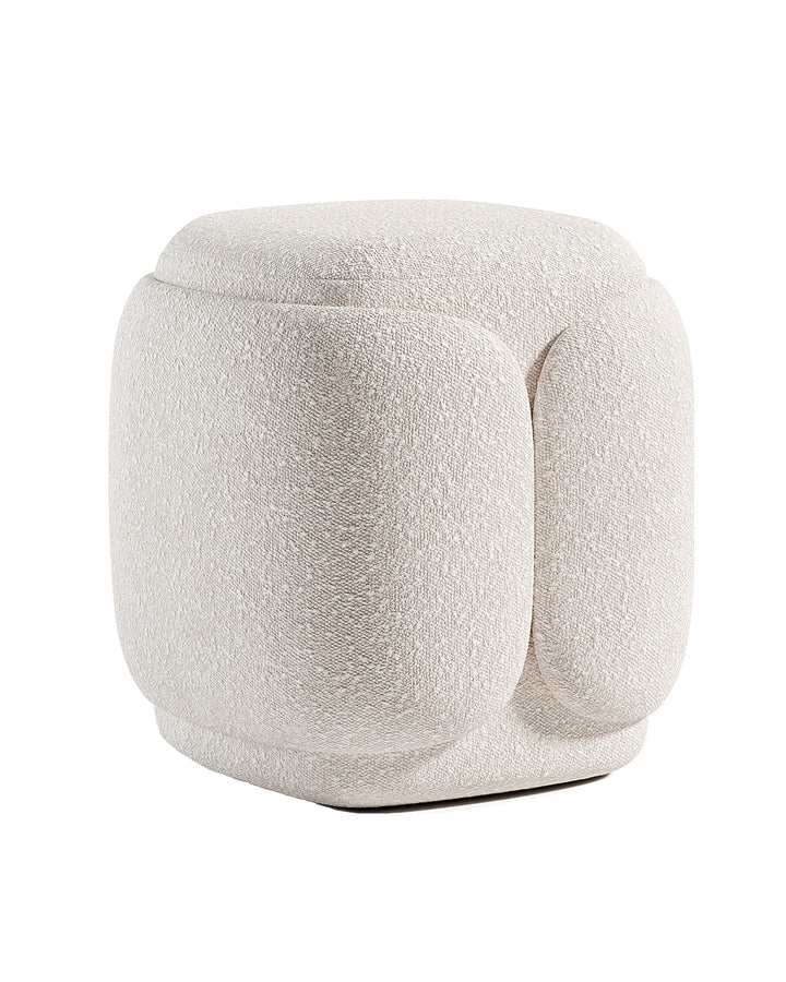 Sculpted cubic buff with rounded edges and seamless soft finish.