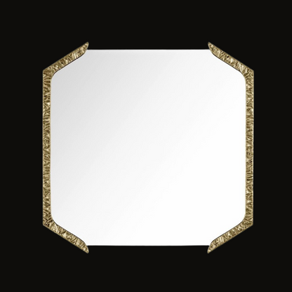 Timeless Elegance: Gold-Accented Mirror by InsideHome Studio