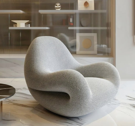Cloud Curve Bouclé Lounge Chair