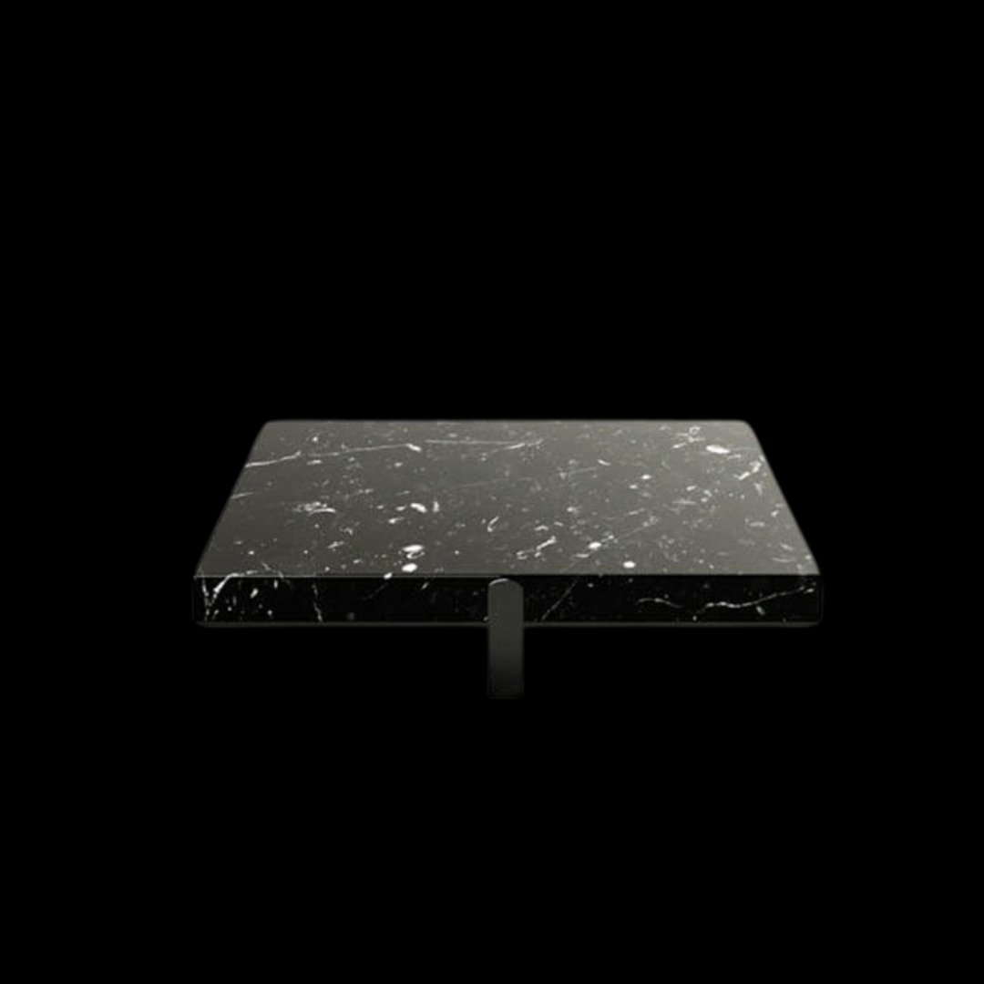 Modern Square Black Marble Coffee Table | Inside Home Studio