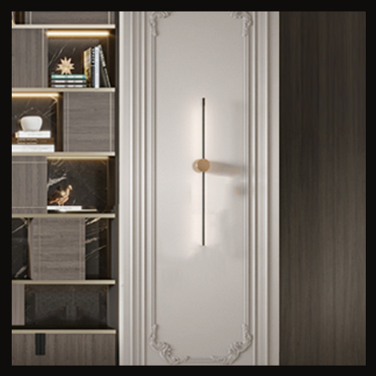 Classic Modern Wall Cladding with Decorative Detailing and LED Light – WC-014