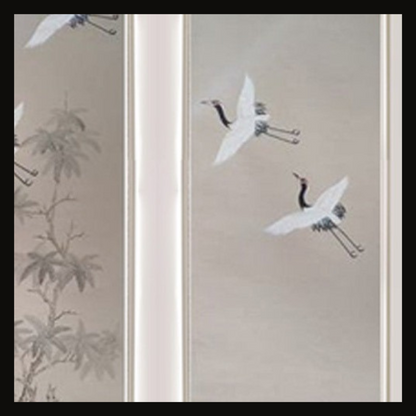 Artistic Wall Cladding with Hand-Painted Landscape and LED Inlay – WC-015